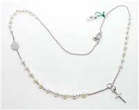Collana Bravo Gioielli Donna in Oro bianco Perla COD317-- - COD317--